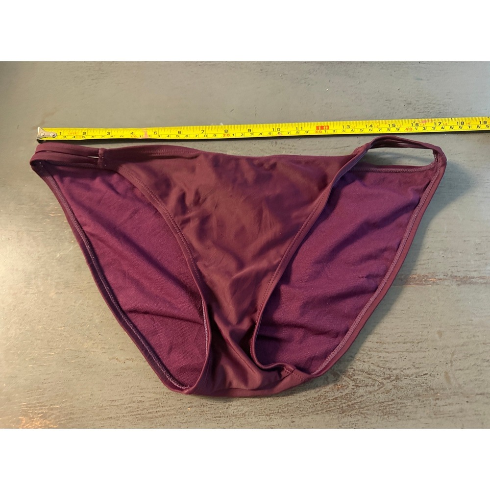 Xhilaration Plum Purple Triple String Side Bikini Bottom Swim Size Large